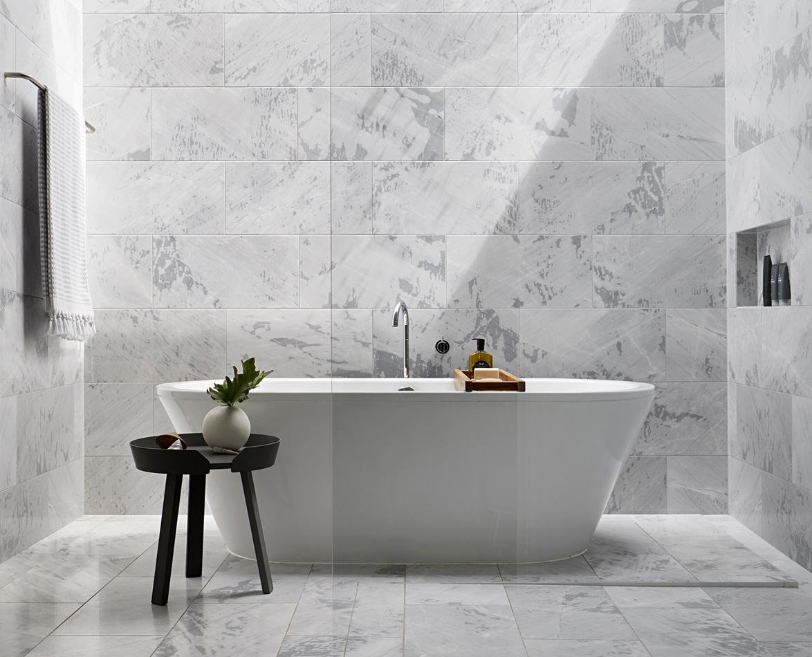 The latest bathroom tile trends