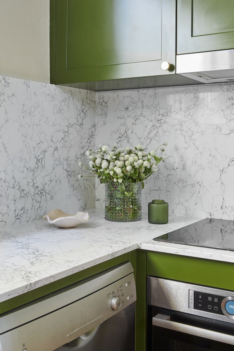 Olive Green Kitchen Renovation Sydney
