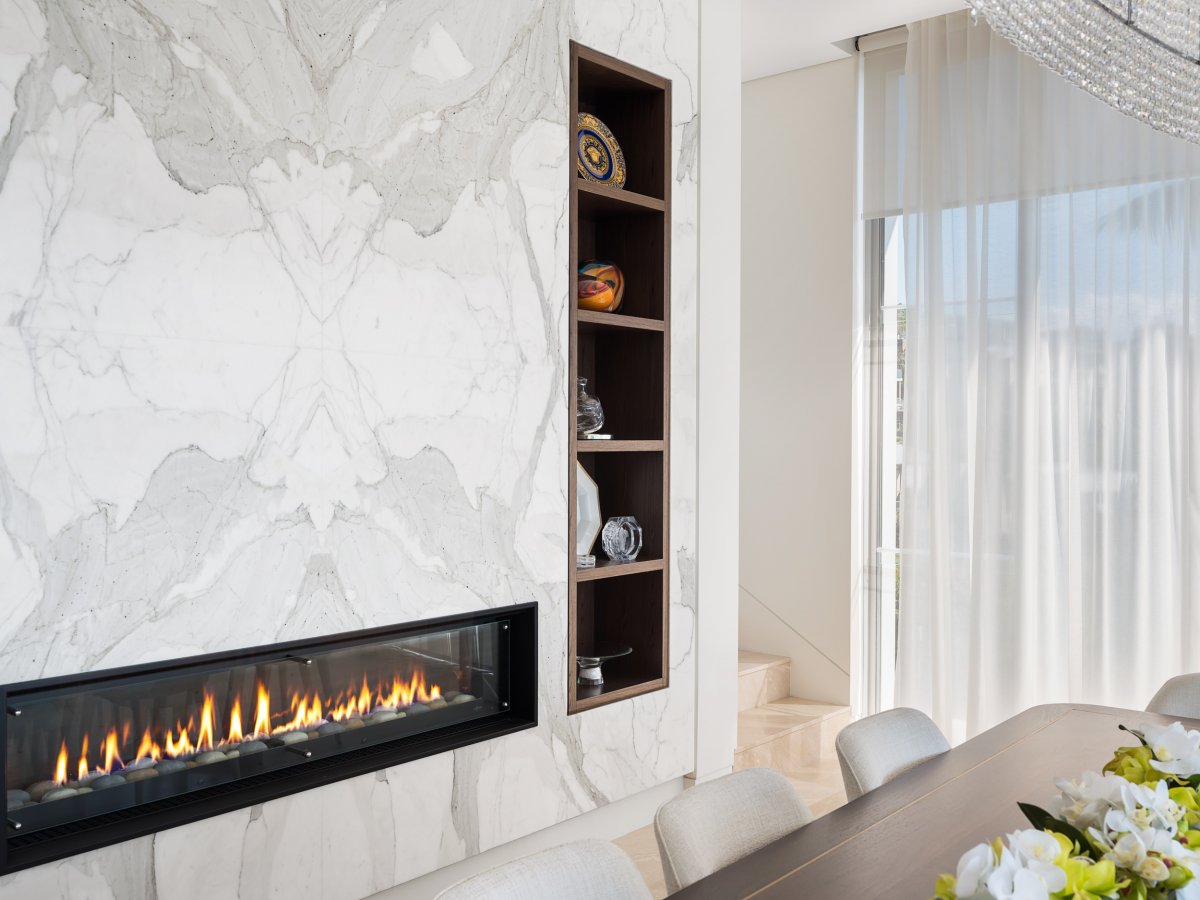 custom fireplace cabinetry