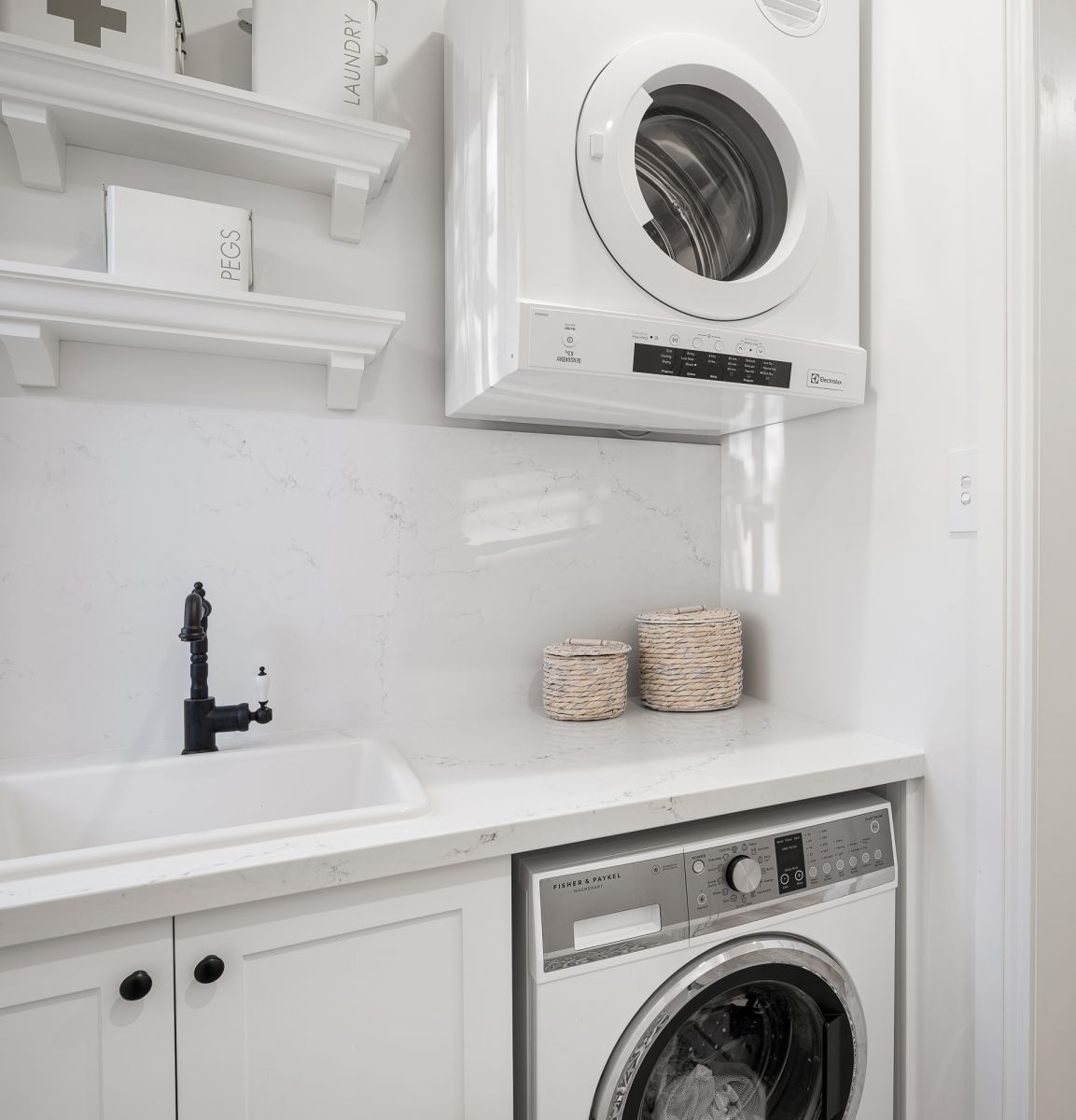 Laundry storage solutions