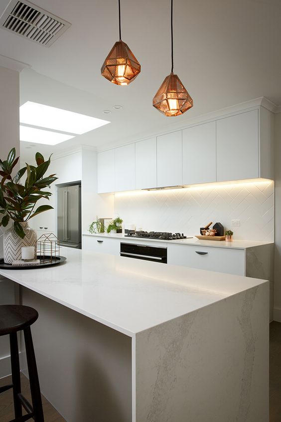 modern white kitchen